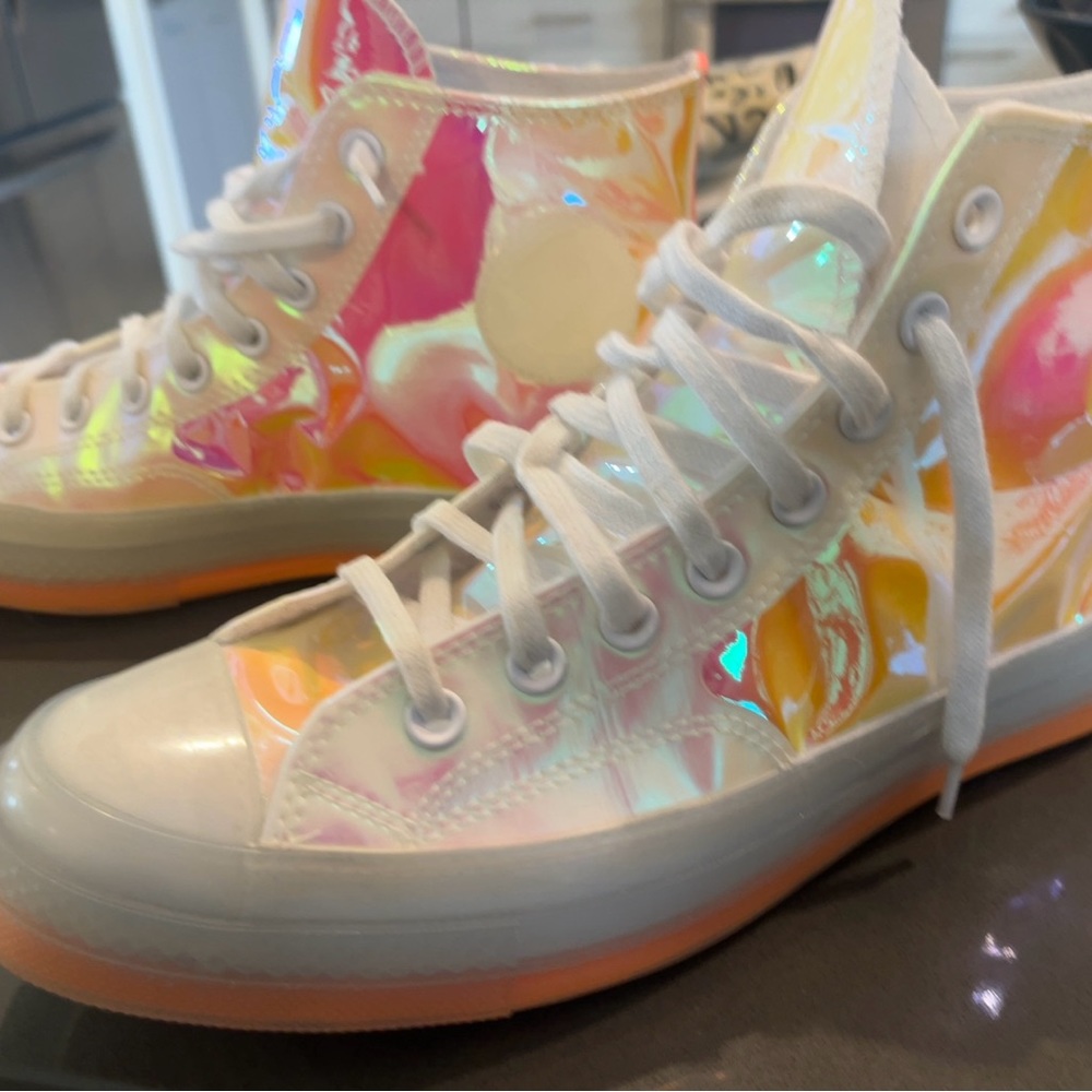 Converse iridescent high tops